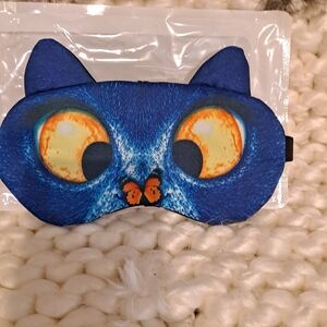 Blue Cat Eye With Butterfly Sleep Mask